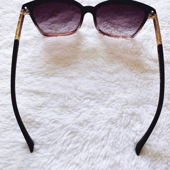 Joanne Clear w/ Purple Tint Square Sunglasses - Picture 7 of 15